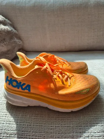 Used Orange HOKA Running Shoes Size 44 Running Shoes