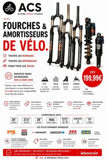 Gebrauchtes Autre Fork and Shock bike — Bild 1 von 2