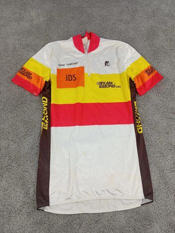 Greg Lemond maillot velo homme Taille 3/M - 45 339 - Team Usa - Vintage Cycling Clothing usato