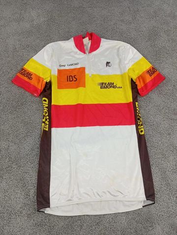 Greg Lemond maillot velo homme Taille 3/M - 45 339 - Team Usa - Vintage Cycling Clothing usato