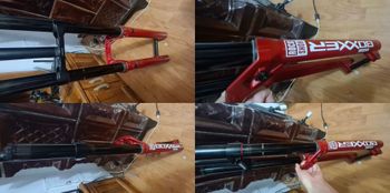 Used RockShox BoXXer Ultimate Electric Red 27.5” – NEW / UNUSED 2025 Fork