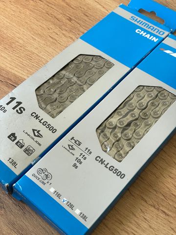 Gebrauchtes Shimano CN-LG500 Chain 10-/11-speed x2 chains set 2025 Drivetrain & Pedals