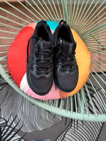 Used Asics Ortholite Homme Black Running Shoes