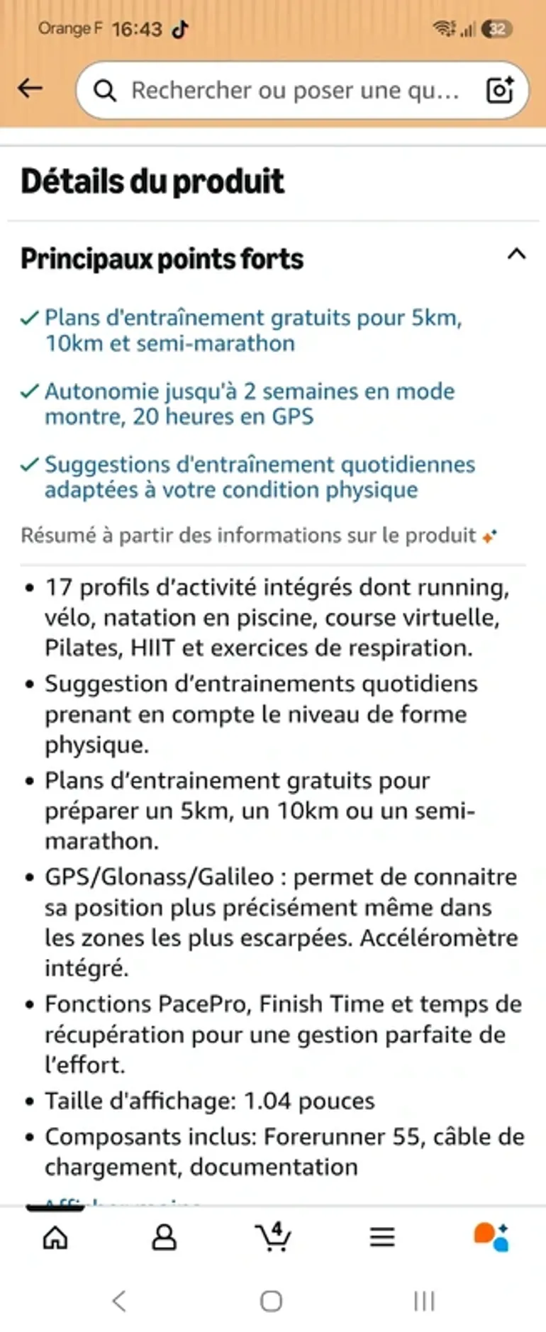 Použité Garmin Forerunner 55 bike — obrázek 6 z 6