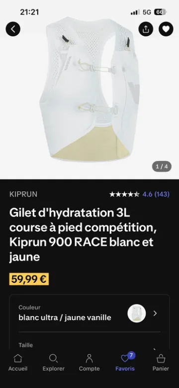 Brugt Decathlon Kiprun 900 RACE Running Accessories