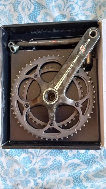 Campagnolo Record Ultra Torque 11v Drivetrain & Pedals de segunda mano