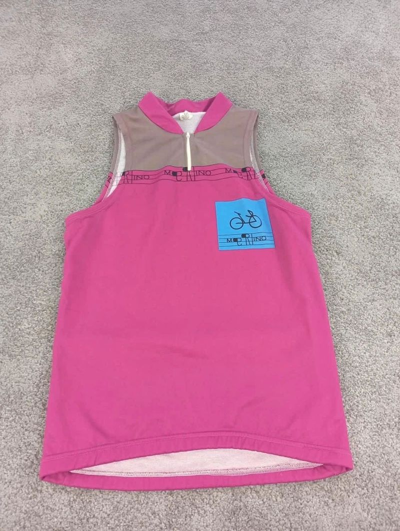 Gebrauchtes merlino maillot velo femme taille l -51 424 - Belgique - rose 90's retro débardeur Cycling Clothing