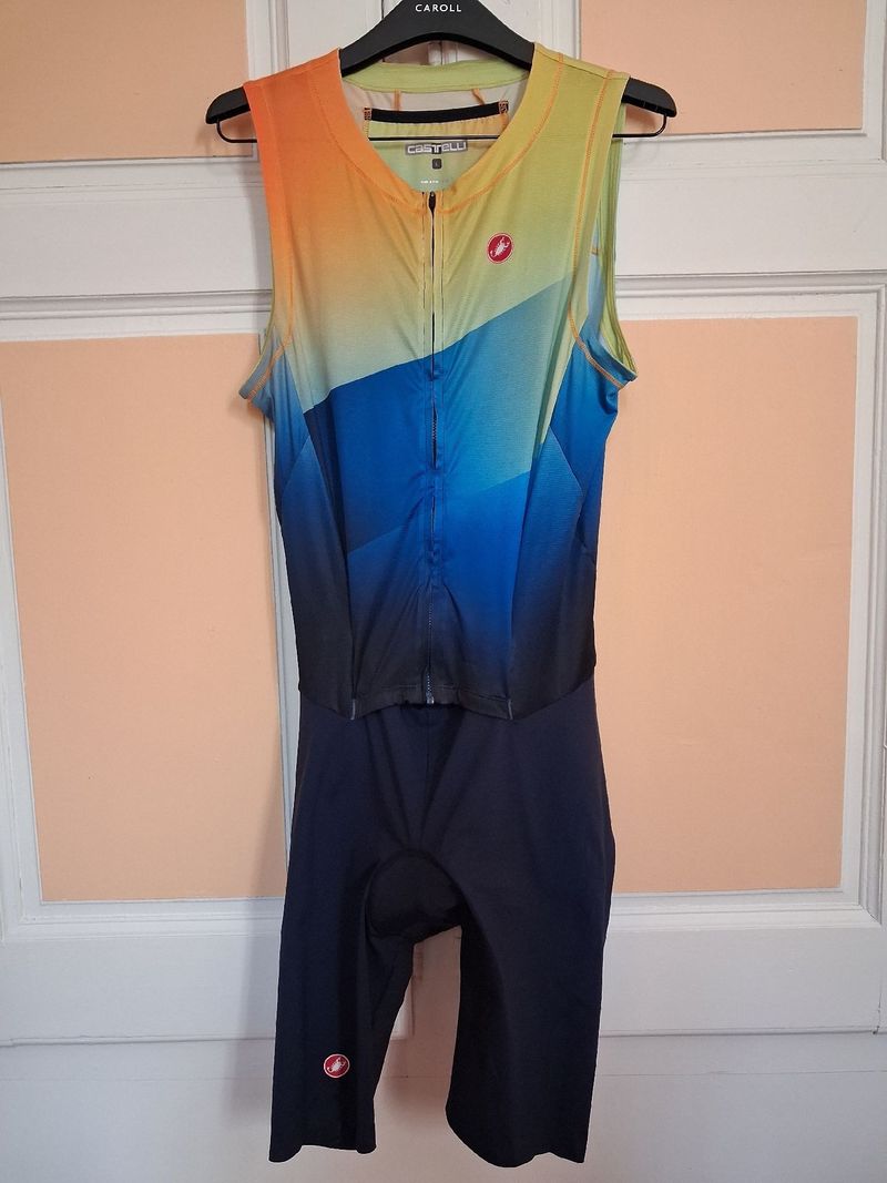 Castelli RossoCorsa Trisuit 2025 Cycling Clothing d'occasion