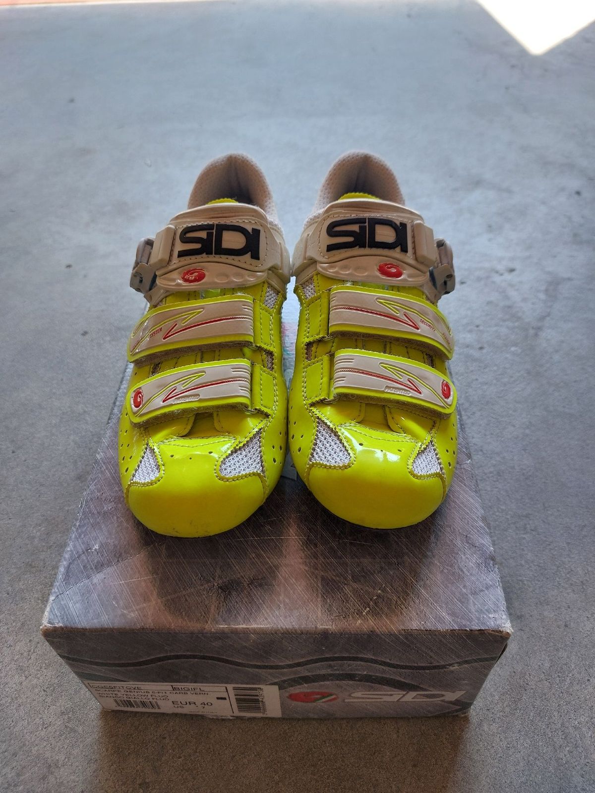 SIDI Genius 5 Pro Carbon イエロー 41 1/2 Used Sidi Genius 5 Fit Carbon Vernice – € 105 | buycycle