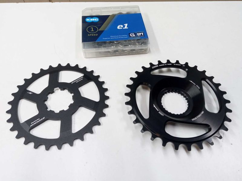 Used Pinion Set plato piñón y cadena Gearbox 30-30t logo zerode Drivetrain & Pedals
