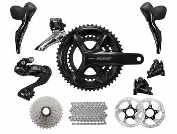 Used Shimano 105 Di2 R7170 2026 Drivetrain & Pedals