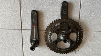 Used Campagnolo Super Record Crank Drivetrain & Pedals