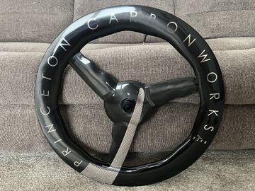 Used Princeton CarbonWorks Chrome Silver Mach 7580 TSV2 Disc Brake Front Wheel Wheels
