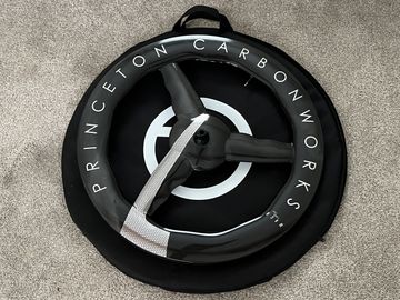 Used Princeton CarbonWorks Chrome Silver Mach 7580 TSV2 Disc Brake Front Wheel bike — image 6 of 25