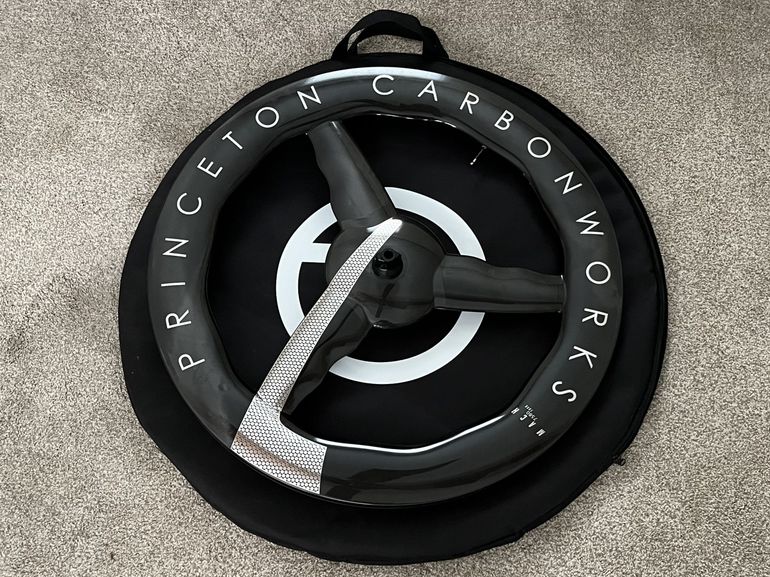 Used Princeton CarbonWorks Chrome Silver Mach 7580 TSV2 Disc Brake Front Wheel bike — image 6 of 24
