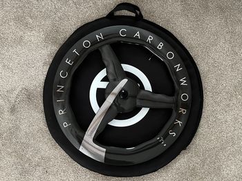 Used Princeton CarbonWorks Chrome Silver Mach 7580 TSV2 Disc Brake Front Wheel bike — image 5 of 24