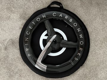 Used Princeton CarbonWorks Chrome Silver Mach 7580 TSV2 Disc Brake Front Wheel bike — image 5 of 25