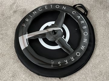 Used Princeton CarbonWorks Chrome Silver Mach 7580 TSV2 Disc Brake Front Wheel bike — image 7 of 25