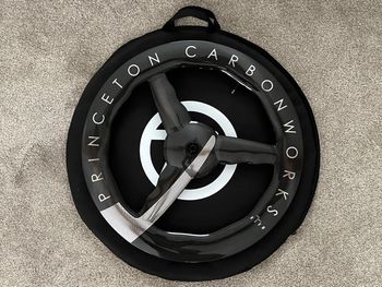Used Princeton CarbonWorks Chrome Silver Mach 7580 TSV2 Disc Brake Front Wheel bike — image 11 of 24