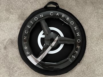 Used Princeton CarbonWorks Chrome Silver Mach 7580 TSV2 Disc Brake Front Wheel bike — image 11 of 25