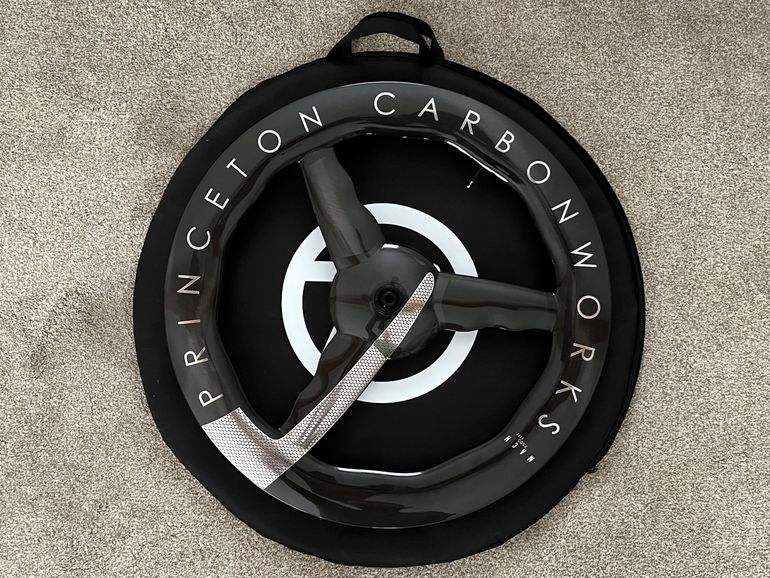 Used Princeton CarbonWorks Chrome Silver Mach 7580 TSV2 Disc Brake Front Wheel bike — image 11 of 24