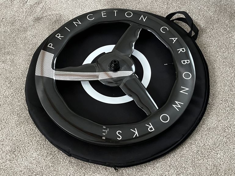 Used Princeton CarbonWorks Chrome Silver Mach 7580 TSV2 Disc Brake Front Wheel bike — image 13 of 24