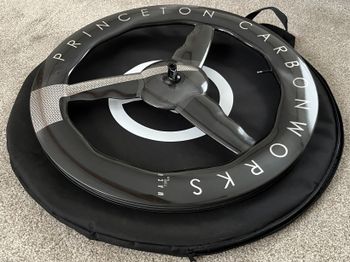Used Princeton CarbonWorks Chrome Silver Mach 7580 TSV2 Disc Brake Front Wheel bike — image 23 of 24