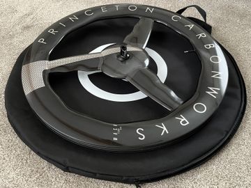 Used Princeton CarbonWorks Chrome Silver Mach 7580 TSV2 Disc Brake Front Wheel bike — image 23 of 25