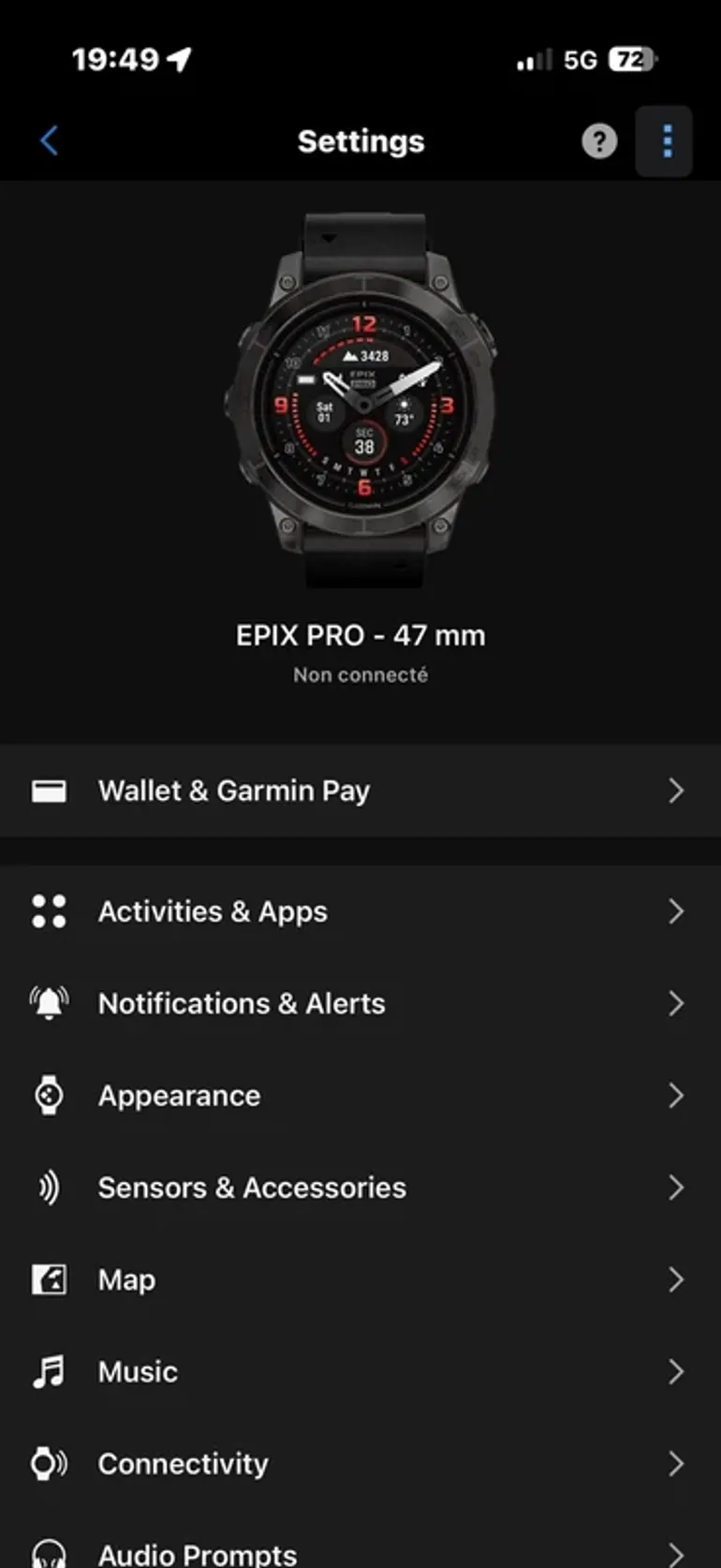 Used Garmin Epix Pro 47mm bike — image 4 of 4