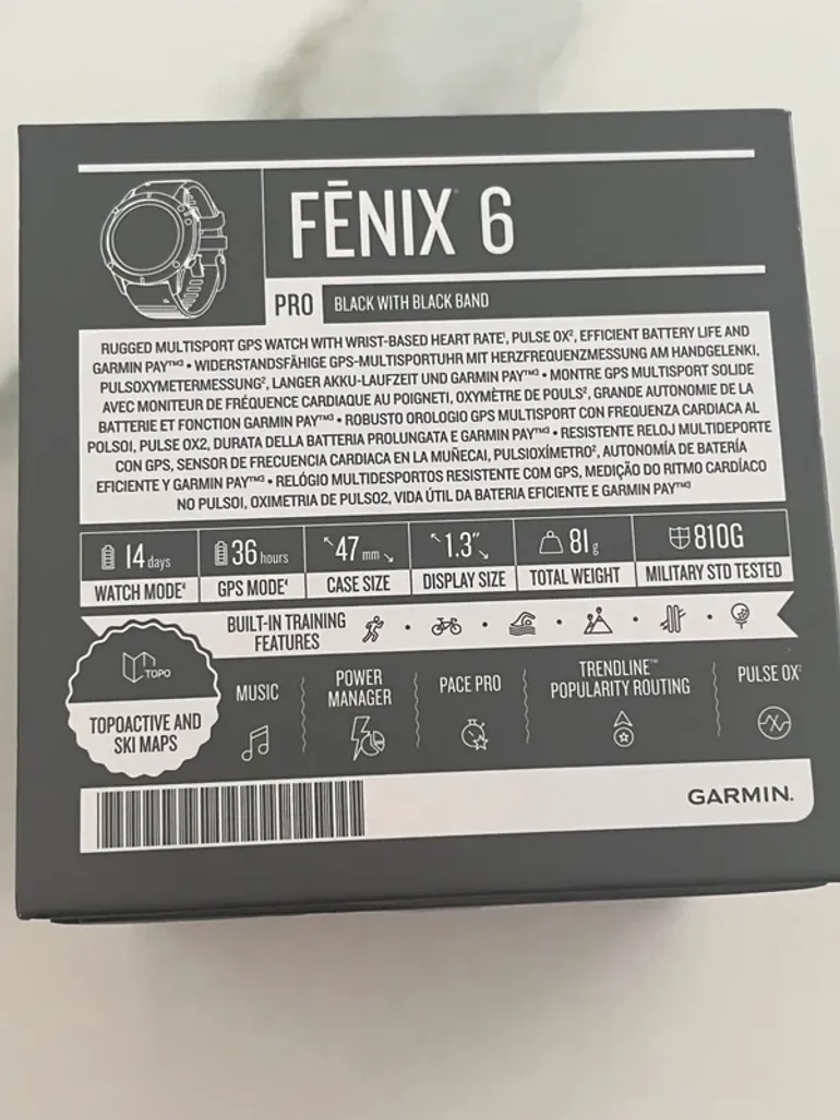 Gebrauchtes Garmin fenix 6 PRO bike — Bild 9 von 10