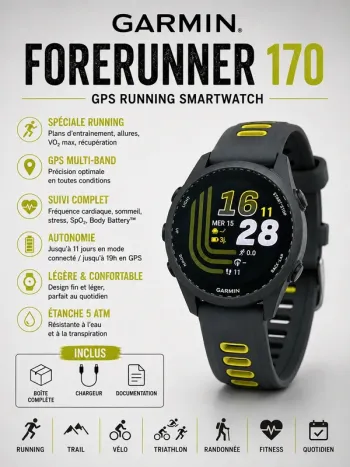 Used Garmin Forerunner 170 Electronics