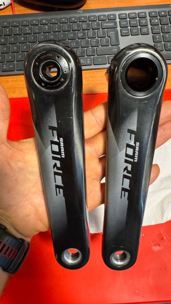 Tweedehands Sram Force D1 Carbon DUB Wide Cranks 2022 Drivetrain & Pedals