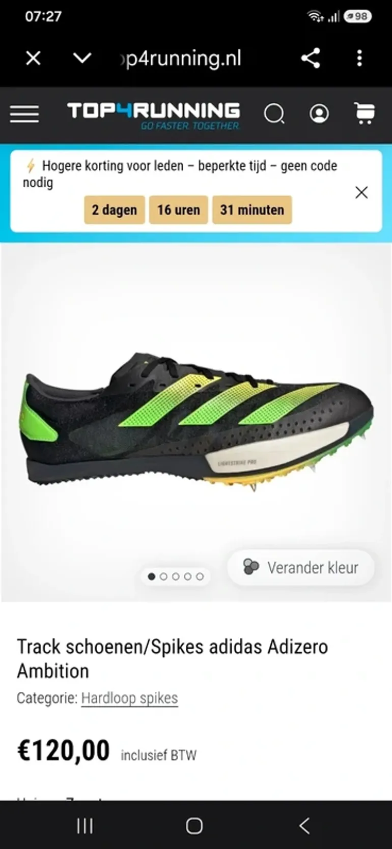 Tweedehands Adidas Adizero Ambition bike — afbeelding 6 van 6