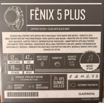 Used Garmin Fenix 5 Plus Sapphire bike — image 6 of 6