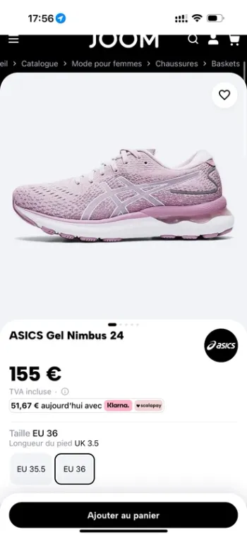 Used Asics Gel Nimbus 24 bike — image 8 of 8