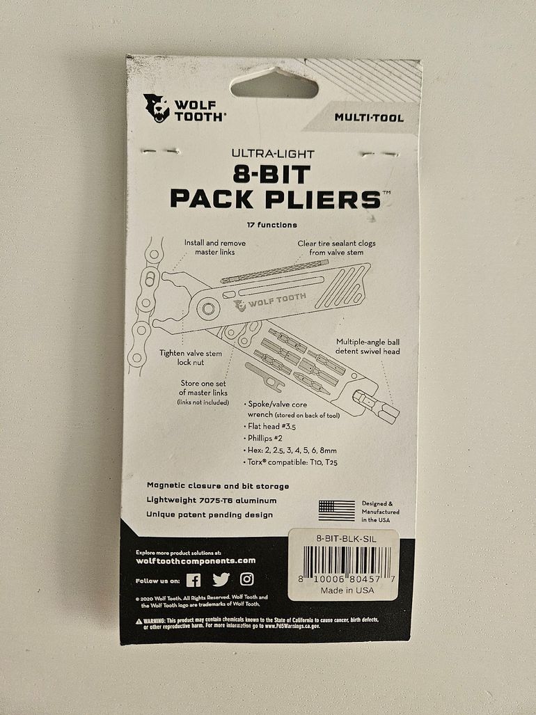 Gebrauchtes Wolf Tooth 8-Bit Pack Pliers 2026 bike — Bild 5 von 5