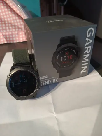 Used Garmin Fenix 6x Pro Solar Titanium Electronics