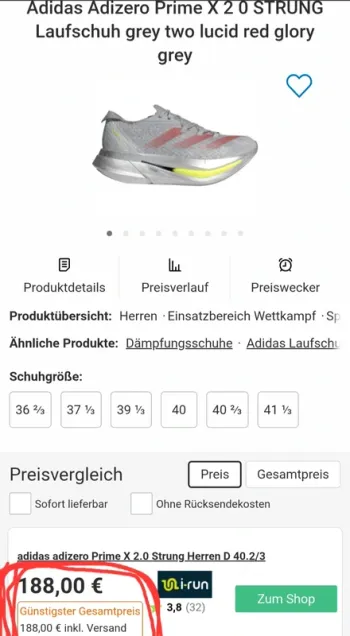 Adidas adizero prime x2 strung bike d'occasion — image 2 sur 7