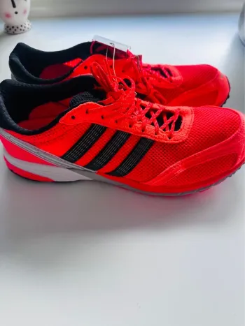 Used Orange Adizero Adios Running Shoes