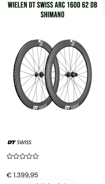 Used Dt Swiss ARC 1600 2026 Wheels