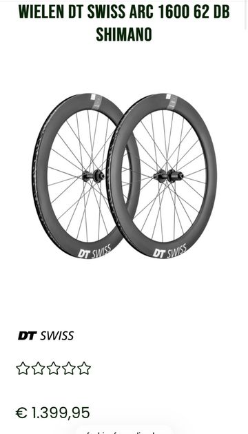 Dt Swiss ARC 1600 2026 Wheels usato