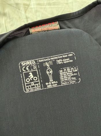 shred Flexi Back Protector Trail Vest 2025 bike usato — immagine 3 di 4