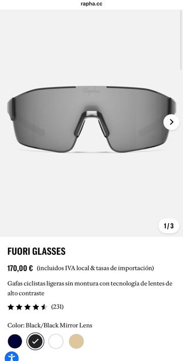 Gebrauchtes Rapha Fuori Glasses 2026 bike — Bild 1 von 9