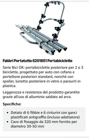 Used Fabbri Porta bici auto Cycling Accessories