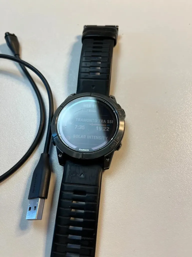 Brugt Garmin Fenix 7X Pro Sapphire Solar bike — billede 3 af 12