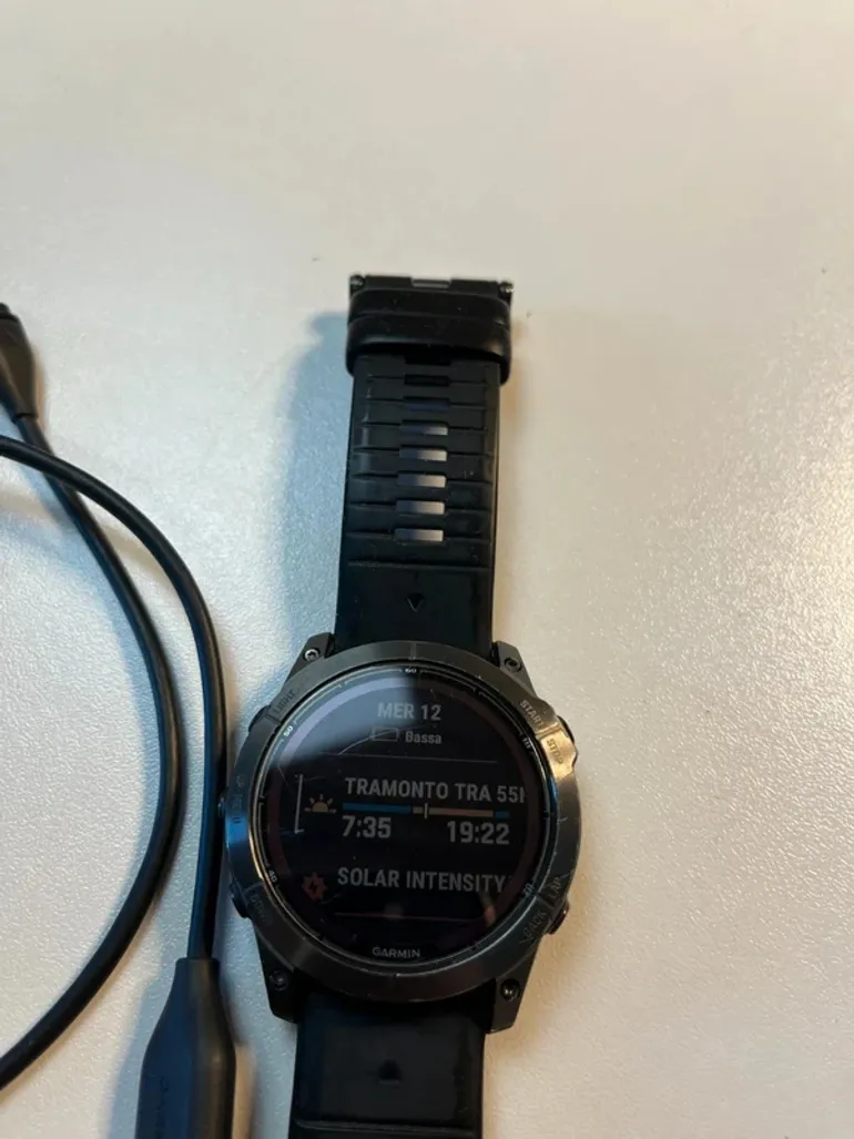 Brugt Garmin Fenix 7X Pro Sapphire Solar bike — billede 2 af 12