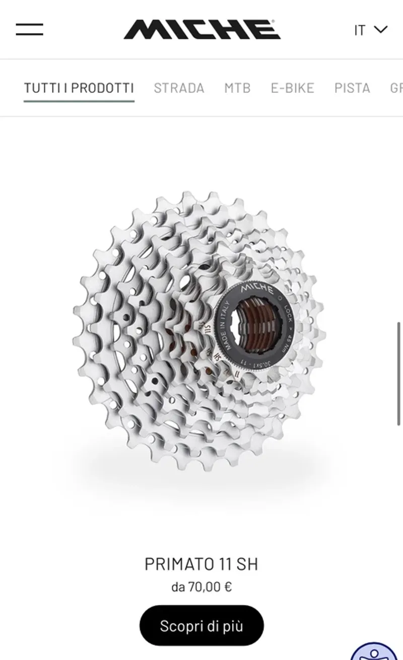 Brugt Miche Primato 2026 Drivetrain & Pedals