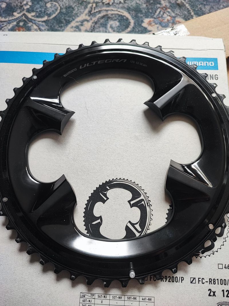 Použité Shimano Ultegra 52 Chainring 2026 Drivetrain & Pedals