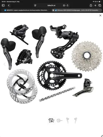 Tweedehands Shimano GRX 2026 Groupset