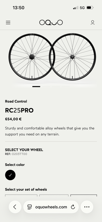 Brugt Orbea Oquo RC25Pro XDR Wheels 2026 bike — billede 5 af 6